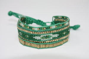Green Drawstring Bracelet